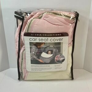 JJ Cole Collections Infant Car Seat Cover Pink Weather Resistant Fleece JAVP